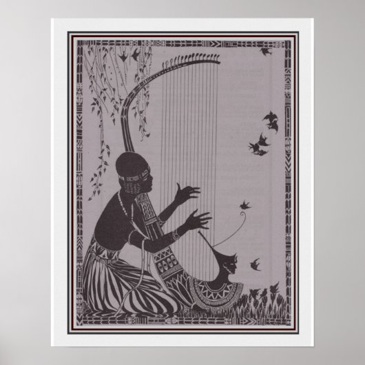 African Art Deco Print 16x20 ca. 1927 Poster (Vorne)