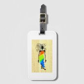 African Art Elegant and Stylish Woman  Gepäckanhänger (Vorderseite Vertikal)