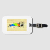 African Art Elegant and Stylish Woman  Gepäckanhänger (Vorderseite (Horizontal))