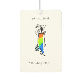 African Art, Elegant und stilvolle Modedame Autolufterfrischer