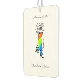 African Art, Elegant und stilvolle Modedame Autolufterfrischer (Links)