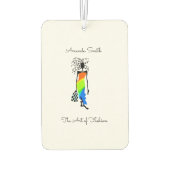 African Art, Elegant und stilvolle Modedame Autolufterfrischer (Rückseite)