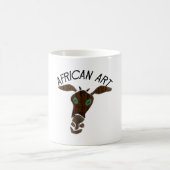 African Art Giraffe Head Kaffeetasse (Mittel)