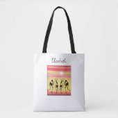 African Art Niedlich Golden Sunset, Break Dance Tasche (Vorderseite)