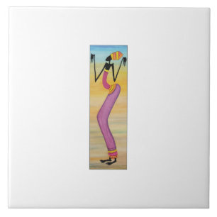 African Art Niedlich und stilvoll Girl Fliese
