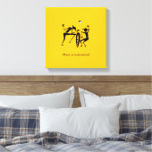 African Art Phantastisch Silhouette Dancers Leinwanddruck (Insitu (Schlafzimmer))