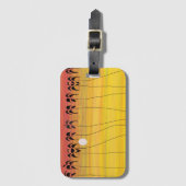 African Art Phantastisch Tropical Sunset Gepäckanhänger (Vorderseite Vertikal)