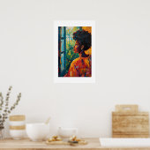 African Art Print Poster (Küche)