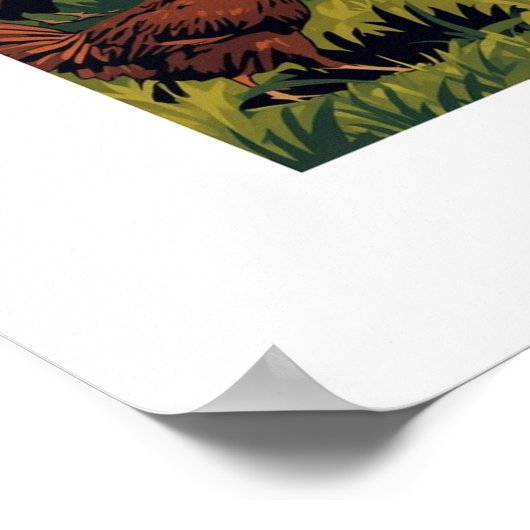 African Art Print Poster (Ecke)