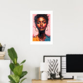 African Art Print Poster (Heimbüro)