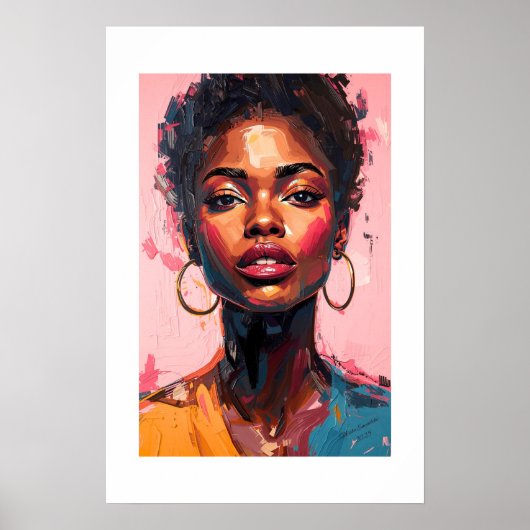 African Art Print Poster (Vorne)