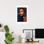 African Art Print Poster (Heimbüro)