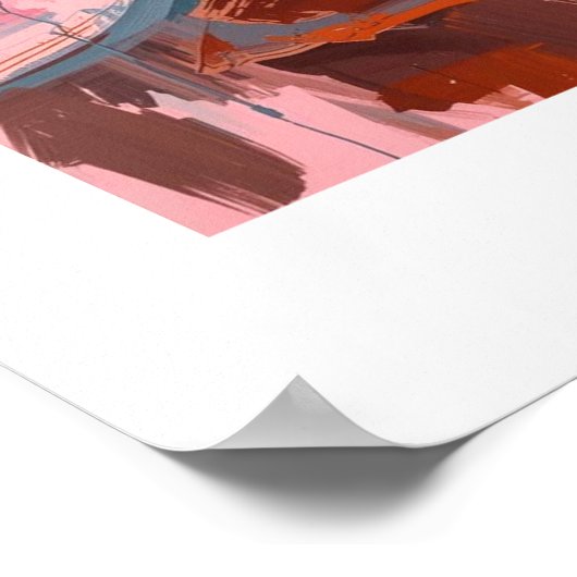 African Art Print Poster (Ecke)