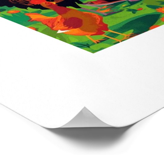 African Art Print Poster (Ecke)