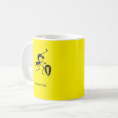 African Art, Silhouette Dancer Colorful Kaffeetasse (Vorderseite Links)