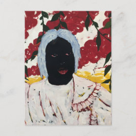 African Art Tapestry Postkarte