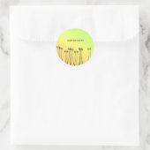 African Art, Tropical Summer Case-Mate iPhone Cas Runder Aufkleber (Tasche)