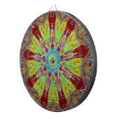 African Asian European Ethnic Pattern Dartscheibe (Vorderseite rechts)