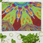 African Asian European Ethnic Pattern Geschirrtuch (Gefaltet)