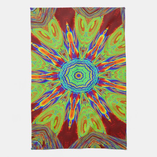 African Asian European Ethnic Pattern Geschirrtuch (Vertikal)