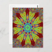 African Asian European Ethnic Pattern Postkarte (Vorne/Hinten)