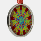 African Asian European Ethnic Pattern Silbernes Ornament (Rechts)