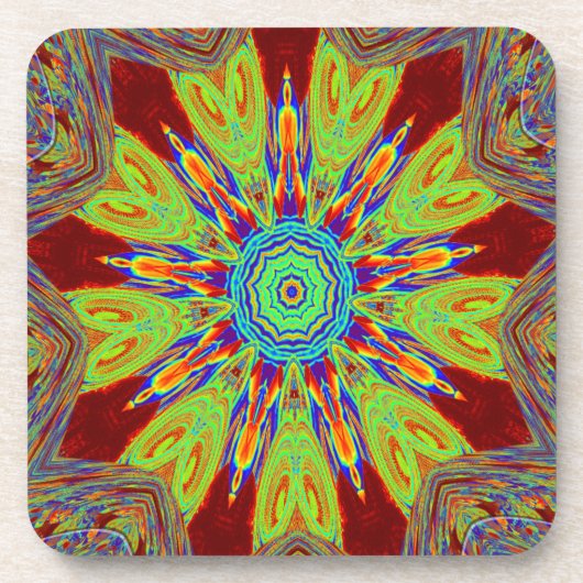 African Asian European Ethnic Pattern Untersetzer (Vorderseite)