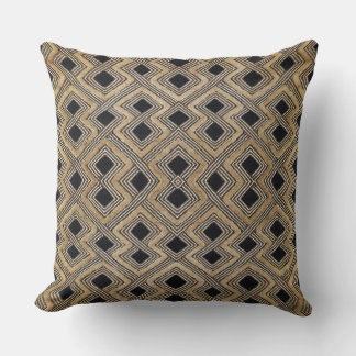 African BaKuba Throw Pillow Kissen