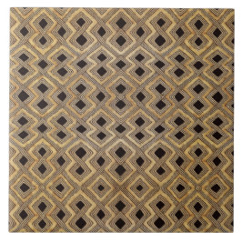African BaKuba Tribal Ceramic Tile Fliese