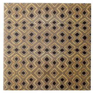 African BaKuba Tribal Ceramic Tile Fliese