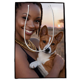 African Basenji Blank Card  Mittlere Geschenktüte