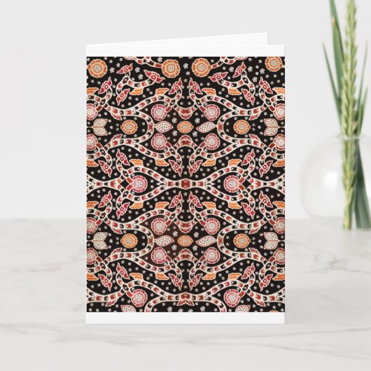 African Batik Climbing Ivy Karte (Vorderseite)