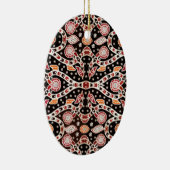 African Batik Climbing Ivy Keramik Ornament (Rechts)