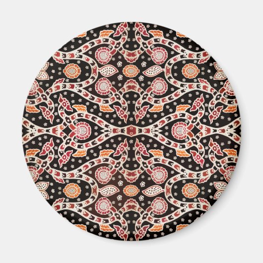 African Batik Climbing Ivy Magnet (Vorne)