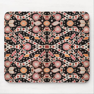 African Batik Climbing Ivy Mousepad