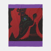 African Beastmaster Queen Fleece Blanket (Vorderseite)