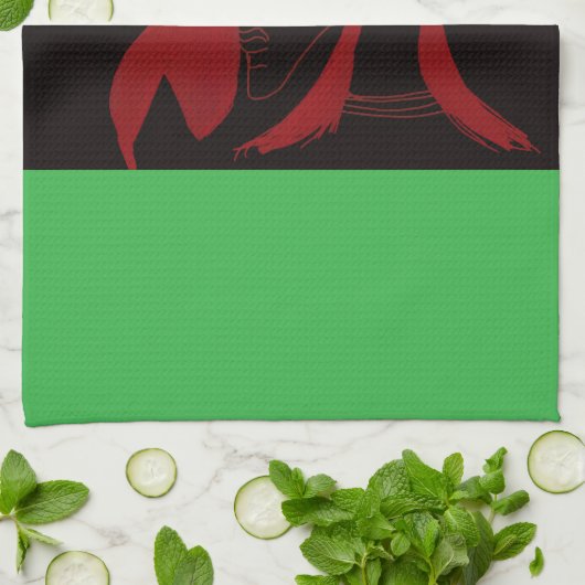 African Beastmaster Queen Kitchen Towel Geschirrtuch (Gefaltet)