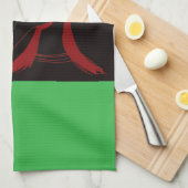 African Beastmaster Queen Kitchen Towel Geschirrtuch (Viertel Falte)