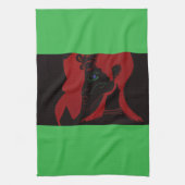African Beastmaster Queen Kitchen Towel Geschirrtuch (Vertikal)
