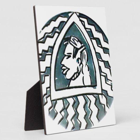 African Beauty Bongo Maasai Portrait Fotoplatte (Seite)