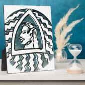 African Beauty Bongo Maasai Portrait Fotoplatte (Seite)