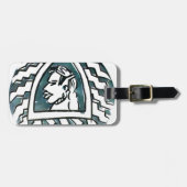 African Beauty Bongo Maasai Portrait Gepäckanhänger (Vorderseite horizontal)