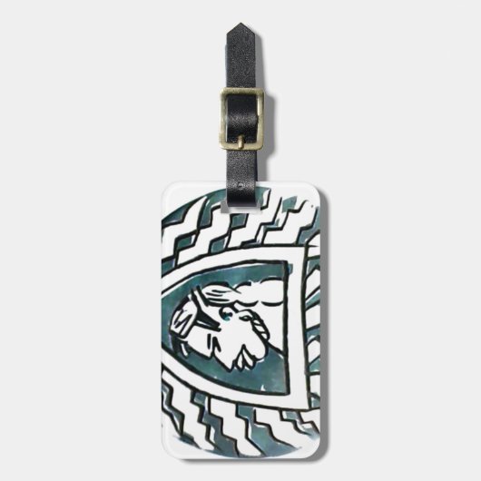 African Beauty Bongo Maasai Portrait Gepäckanhänger (Vorderseite vertikal)