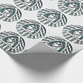 African Beauty Bongo Maasai Portrait Geschenkpapier (Ecke)