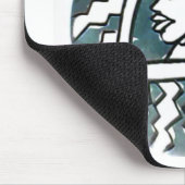 African Beauty Bongo Maasai Portrait Mousepad (Ecke)