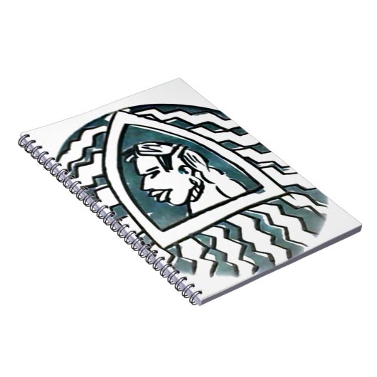 African Beauty Bongo Maasai Portrait Notizblock (Rechte Seite)