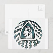 African Beauty Bongo Maasai Portrait Postkarte (Vorne/Hinten)