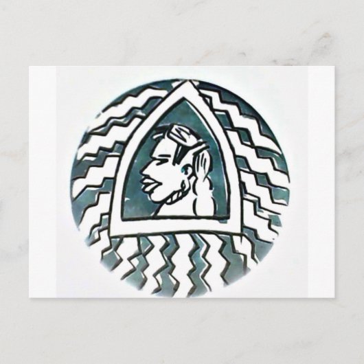 African Beauty Bongo Maasai Portrait Postkarte (Vorderseite)