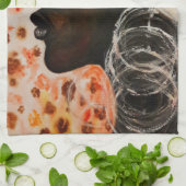 African Beauty Hübsch Woman Kitchtuch Geschirrtuch (Gefaltet)