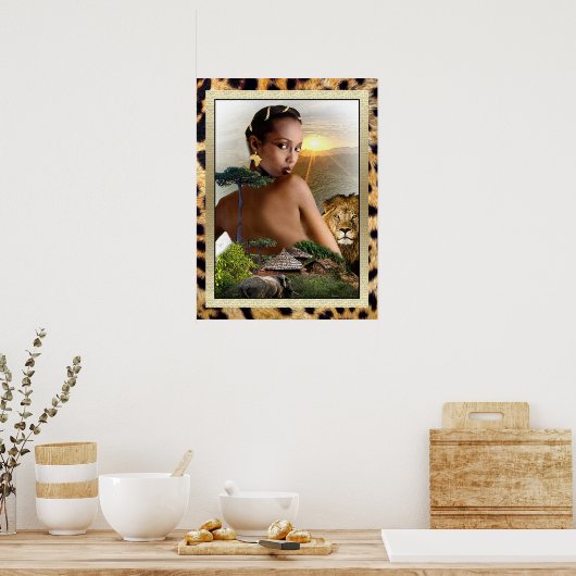 African Beauty Poster (Küche)